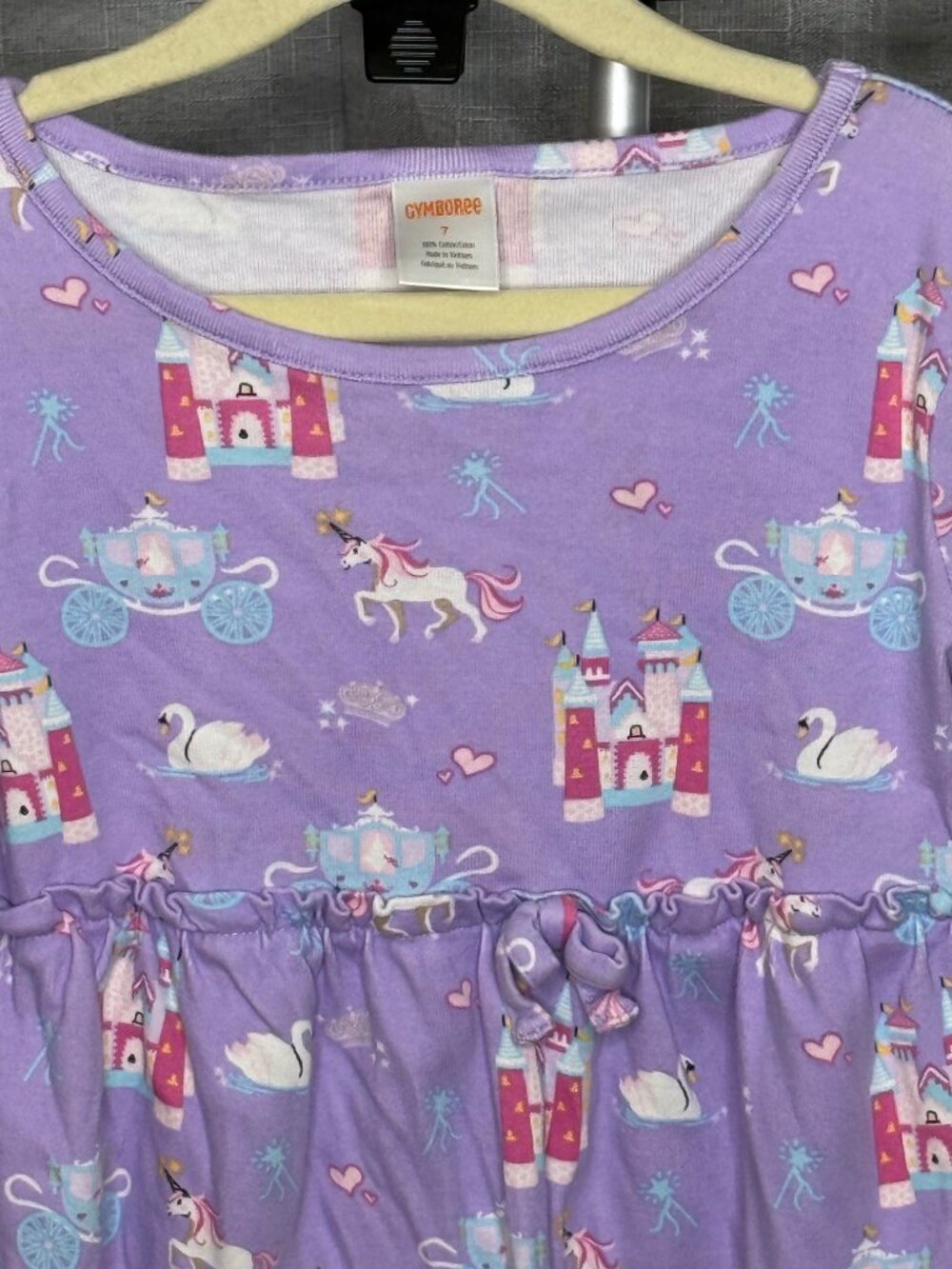 Gymboree - Girls Unicorn Long Sleeve Top - Size 7